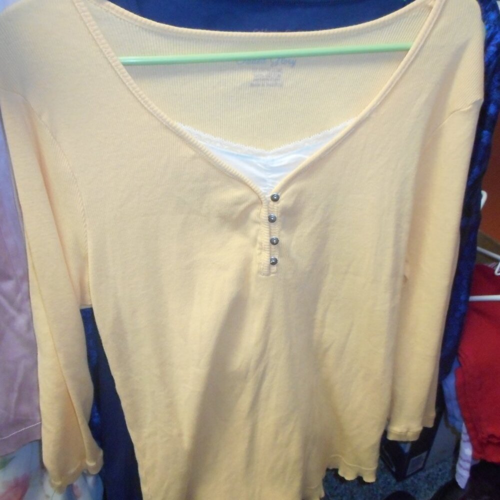 FADED GLORY: V-Neck with faux under shirt